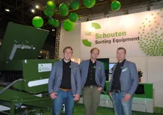 Rob Bolding, Hans Langedijk, and Bram Jansen of Schouten Sorting Equipment.