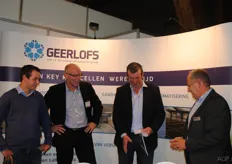 Cor van Maanen with colleague Rubbens of Geerlofs with the customers. They just closed a deal for an export project.