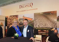 Decancq offers seed and consumption potatoes. Pictured: Caroline Demey and Rik Decancq.