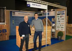It was RDB Pallet's first year at the fair. Since this year, they've also been offering box pallets, and they want to service the potato sector with these as well. Pictured are Rui Moreira and Thomas Cappoen.