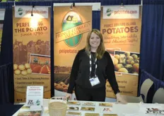 Kendra Mills from PEI potato. The harvest season is over, but they have the best harvest season. PEI Potato represens 250 potato farmers who have 90,000 acres. They are responsible for 25% of the Canadian production.