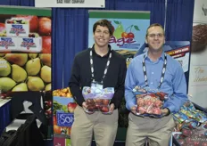 Kevin Steiner and Shane McKinley from Sage Fruit. They work with Spiderman and Frozen to promote the apples.