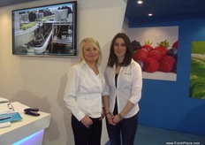 Mandy and Becky Hart were on hand at the Marco stand to advise visitors about the company's weighing systems. The company's newest development is a portable Fieldside Packing system, developed for companies who pack in the field with a battery life two days. The system is similar to other ones from Marco but is designed for companies who don't have packhouses.