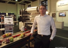 Giles Brandon at the RedPack stand.