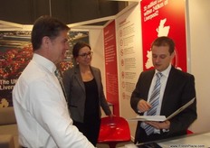 The Peel Ports were also at the exhibition for the first time. Peel Ports, Liverpool, UK is positioned in the north west of England a very central location in the UK. The port is under going a huge development program, the stage of which will be operational early and the port will be able to receive its first mega container ship later in 2015. Pictured her are Peter Faker, Katerina Schafer and Stuart Argo.