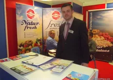 Dry White joined the UK pavilion to promote their wash for fresh produce, James Blaxford was ready to receive visitors.