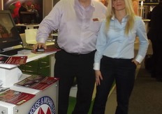 Colin Galbraith with Anna Boruch at Moorehouse & Mohan. Colin said there has been a rise in interest from Eastern European counties for UK potatoes as people demand a higher quality.