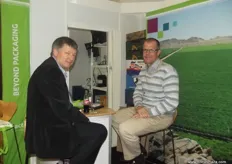 Andrew Patterson and his guest at the Mpact stand.