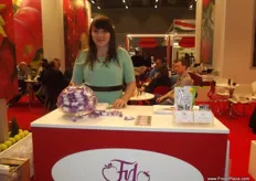 Gosia at the FruVitaLand stand.