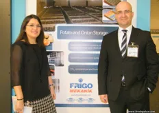 Ms. Ceylan of marketing dept. with Serkan Altintel, Project Seylan Manager of Frigo Mekanik (Turkey)