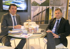 Export Manager Burak Soylemez with Gazi Ozgen of IMGE Cooling Systems (Turkey), established in 1994, experienced in the manufacturing of fresh fruit and vegetable storage rooms, logistics warehouses, controlled atmosphere cold rooms, shocking-freezing units, rapid cooling devices/quick cooling units , citrus fruits and banana ripening room