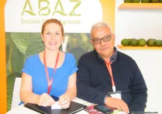 Ms. Lydia of Simo Natur (Barcelona, Spain) with Aziz Abdou Simo of ABAZ (Morocco), Moroccan producer and exporter company of fresh fruits since 1986 specialized in avocados, mangoes, blueberries and is developing new products to be marketed shortly.
