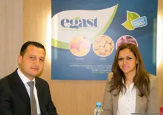 CEO Dr. Hatem El Shallma and Logistics Manager of Nadeen Kamal of EGAST (Egypt), a leading producer and exporter of potatoes, oranges and onions