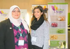 Export and Import Manager Eman Hussein with Aya Ashraf of Agro Crops, Egypt