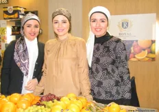 The Royal For International Trade (Egypt) ladies: Henna, Noha and Heba, the company is the newest addition to the growing portfolio of El Adawy Group; a long standing family business for more than 3 decades found in Egypt.