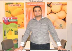 M. Sameer Rah of F.A International (Pakistan); established in 1992 by Mr Aslam Pakhali, prime exports of fresh kinnow (Mandarin), fresh mango, fresh grapes, apple, dates, onion and potato