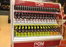A cooling display filled with Pom Wonderful and other flavours