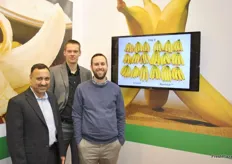 Nazir Mir, André Vink and Evan McCaskey of Agrofresh, they are introduce RipeLock quality system. It is a new technology to maintain the yellow color, freshness and the texture of bananas.