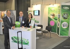 Patrick Rosat from Planet Horizons, Julien Aumar and his assistant from BioXtend, a supplier of postharvest solutions