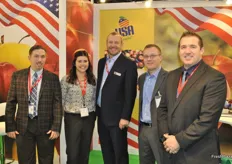 Kurt Gallagher from U.S. Apple Export Council, Denise Junqueiro from California Olive, Iain Forbes and Tommy Leighton both representing U.S. Apple Export Council and Todd Sanders from California Blueberry Commission