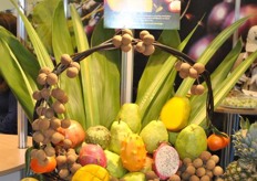 An exotic fruit basket, instead of flowers