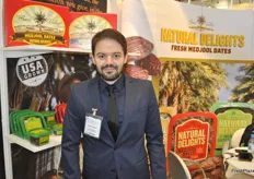 Juan Guzman from Bard Valley Medjool Date Growers, promotes the fresh dates from California. Although other countries around Europe grow the fruit as well, there is a demand for the Californian.