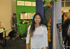 Sarah Pau from Pure Flavor, a greenhouse grower based in Ontario walking the show