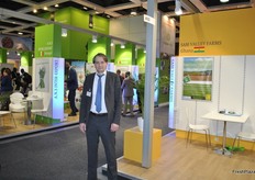 Peter van Gilst from the CBI. This year they made different pavillions per country and they were in different halls.