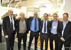 From right to left: Dror Eigerman, Eldad Engelberg, Eitan Zvi, Yoav Nakash, Rafi Zuri, Ely Keslassy from Galil Export. An Israëli exporter of various fruit and vegetables.