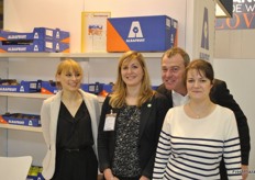 Albafruit’s team, specialised in apples, present for the first time the new logo and packaging at the Fruit Logistica