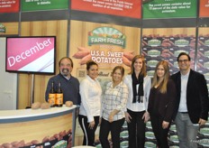 The team of Farm Fresh Produce, very enthousiastic about their USA Sweet Potatoes. Also they served sweet potato beer.