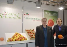 Thomas Schwarz Fruchtkontor GmbH grows and markets organic fruits and vegetables. Since 2010, they run one of the largest organic products manufacturing plants of Eastern Europe in Macedonia. Günter Troll and Christoph Prenzler were at the booth.