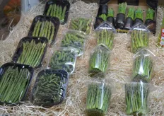 Thick, thin, long, short or just the heads, Spanish Cento Sur brought along several green asparagus varieties to Berlin.