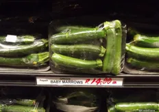 Baby Marrows are also pre-packed.