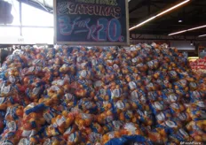 Easy peel satsumas bagged and on offer!