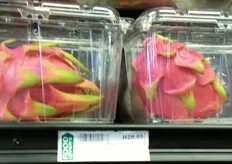 Bright pink papayas.