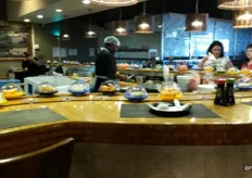 A lot of the stores have a sushi bar, but according to Vito these will be taken away from the stores as they take up a lot of space and are as popular any more, in fact the sushi counter where you can select it and take it home is far more popular.