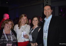 Christina D'Allacco and Megan Nash from PMA, together with Tammy Roberts and Mario Testani from Lakeside Produce.