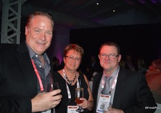 Jeff Madu with Windset Farms, together with Bonnie and Mike Furi of The Grocery People.