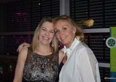 Teal McAteer and Kim Biddiscombe. The wives of Joseph Sbrocchi with Mastronardi Produce and Eric Biddiscombe from Loblaw.