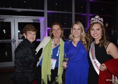 Far left and far right: Eleanor Bullock and Emily Brown with the National Watermelon Assocation. In the middle Nicole Marenick with Fayeclack and Simone Weber with Ontario Produce Marketing Assocation.