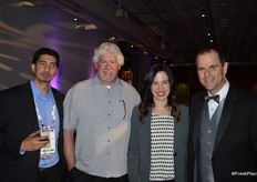 Aaron DeHerrara, Andy Tudor and Blaine Markley from Rainier Fruit Company, together with Eric Biddiscombe from Loblaw.