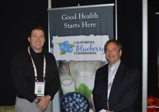 Todd Sanders and Ken Berger with the California Blueberry Commission