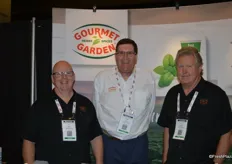 Craig Smith, Peter Clark and Dave Eldredge with Gourmet Garden.