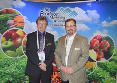 Rob Johnson of the BC Produce Marketing Association with Craig McCulloch of West Coast Produce.