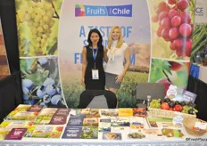 Menuka Shrestha and Susanne Bertolas from Fruits from Chile