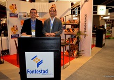 Javier Subies and Grégory Guisset from Fontestad, promote their citrus from Spain.