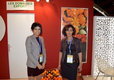 Kenza Ouali and Khadya Boutfowt from Les Domaines Export, Moroccan company based in Casablanca and specialized in citrus, melon and tomatoes.