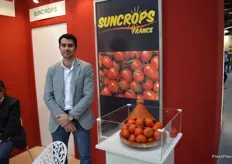 Xavier Ribes from Suncrops, promoting vegetables from Morocco and Spain.