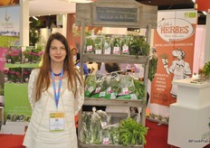 Adriana Chelli from Les Herbes du Roussillon are ready to go for export with their French herbs